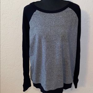 NWOT forever 21 black and gray top Size large